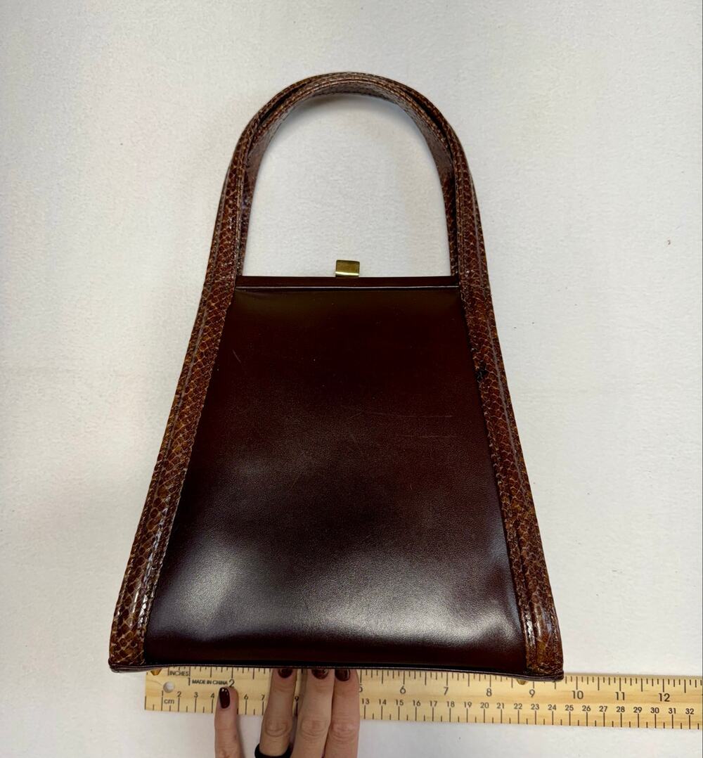 vintage Ganson of San Francisco top-handle handbag.
Classic old money euro